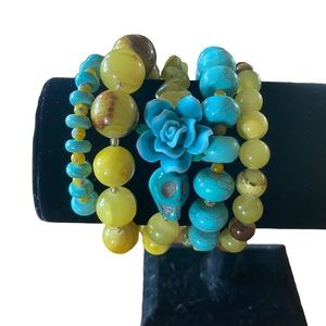 Beautiful Handmade Bracelet Skulls and Gemstones…#5